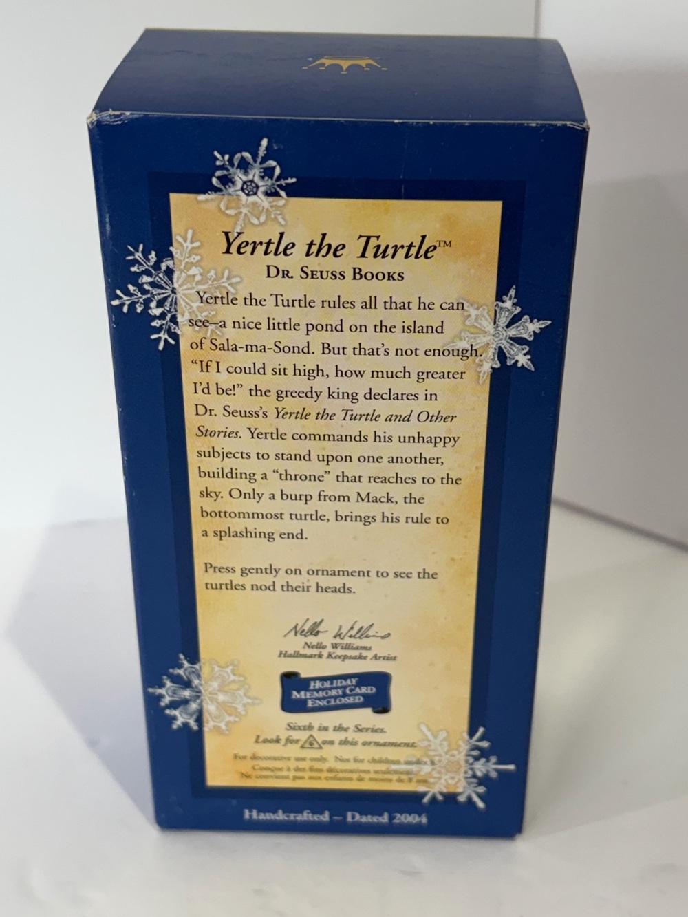 2004 Hallmark Yertle the Turtle Ornament - Picture 2 of 12